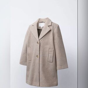 NWT ZARA KIND/BASIC WOOL COAT